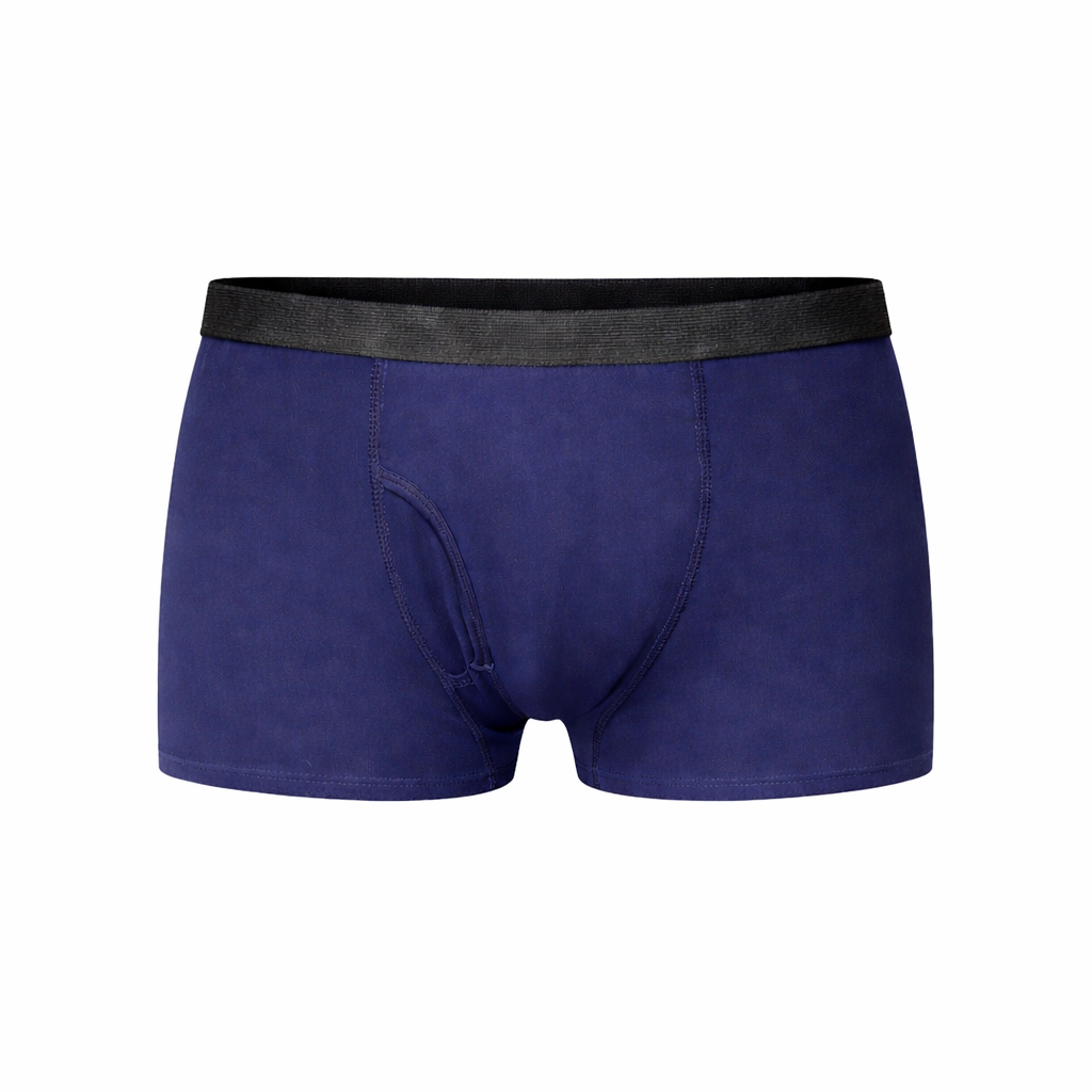 Breathable Men's Cotton Boxer Briefs – Flexible Fit for Daily Wear