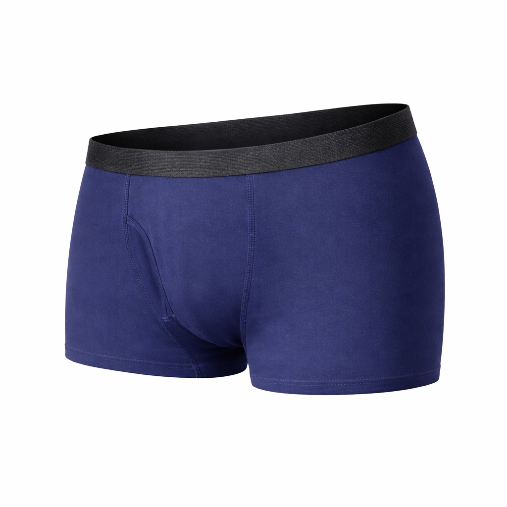Breathable Men's Cotton Boxer Briefs – Flexible Fit for Daily Wear