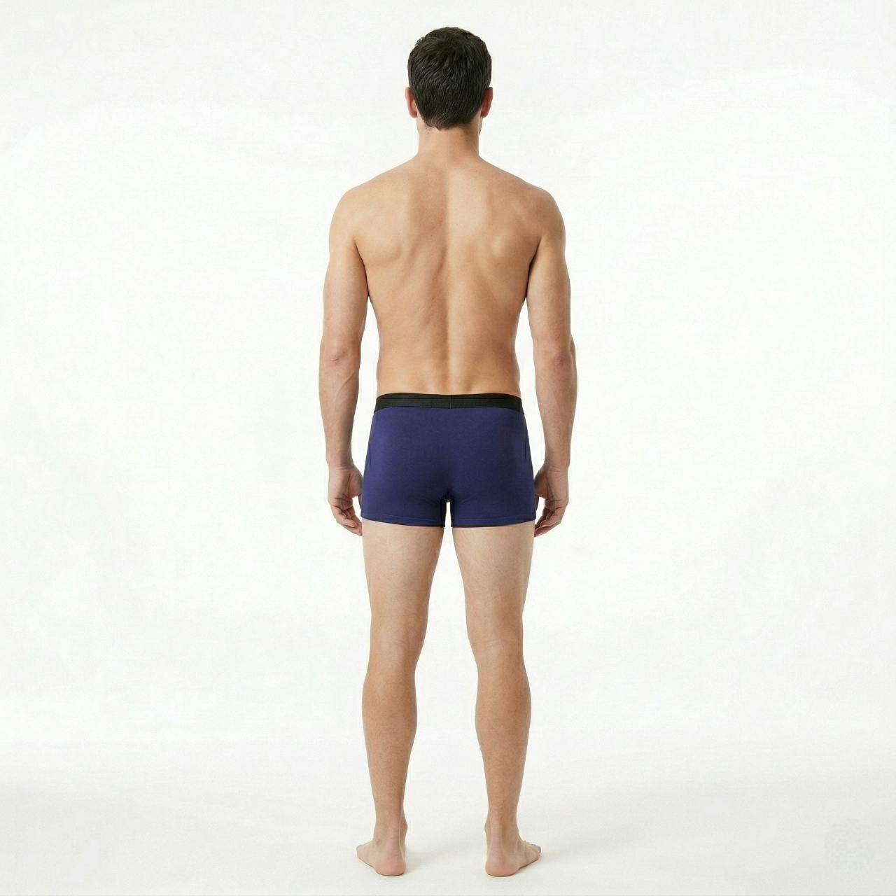 Breathable Men's Cotton Boxer Briefs – Flexible Fit for Daily Wear Grey