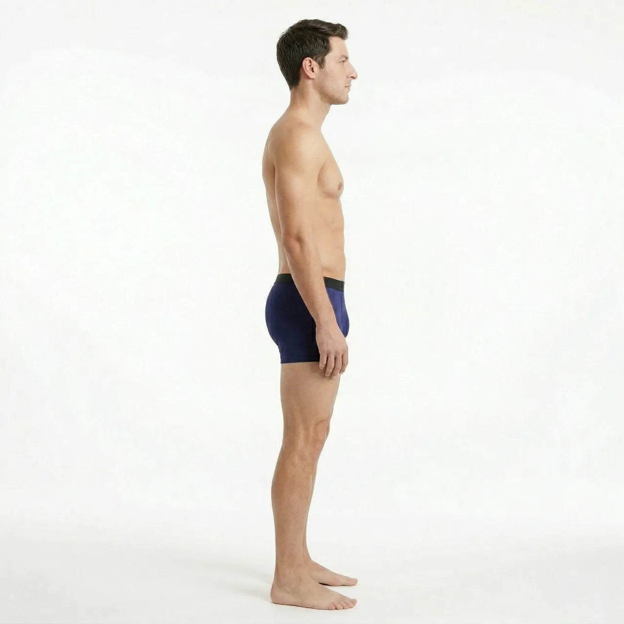 Breathable Men's Cotton Boxer Briefs Flexible Fit for Daily Wear Grey