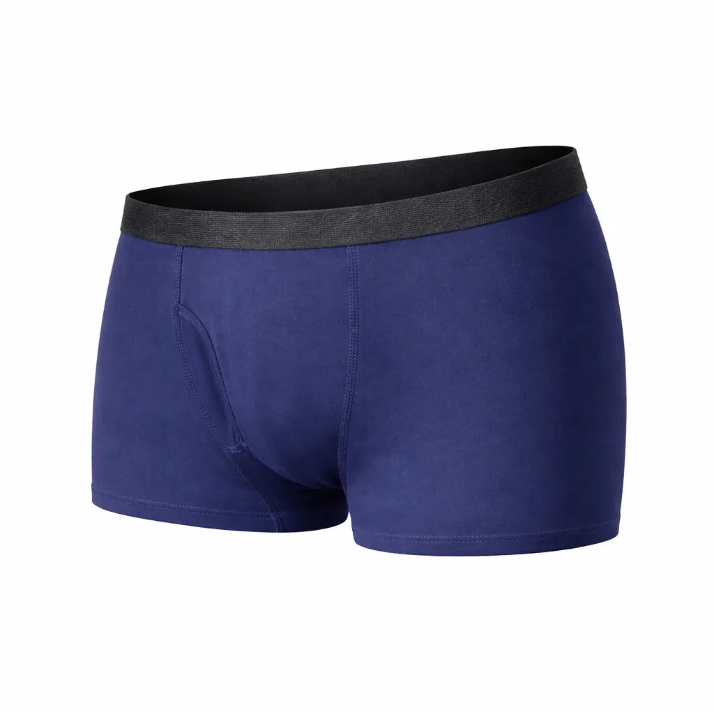 Breathable Men's Cotton Boxer Briefs Flexible Fit for Daily Wear