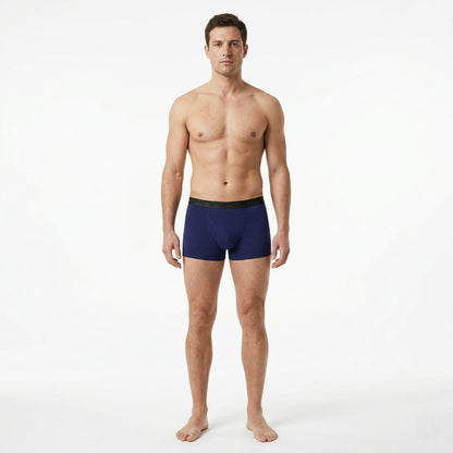 Breathable Men's Cotton Boxer Briefs Flexible Fit for Daily Wear