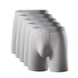 Lumo Soft Bamboo Boxer Briefs, Light Grey (5-Pack)