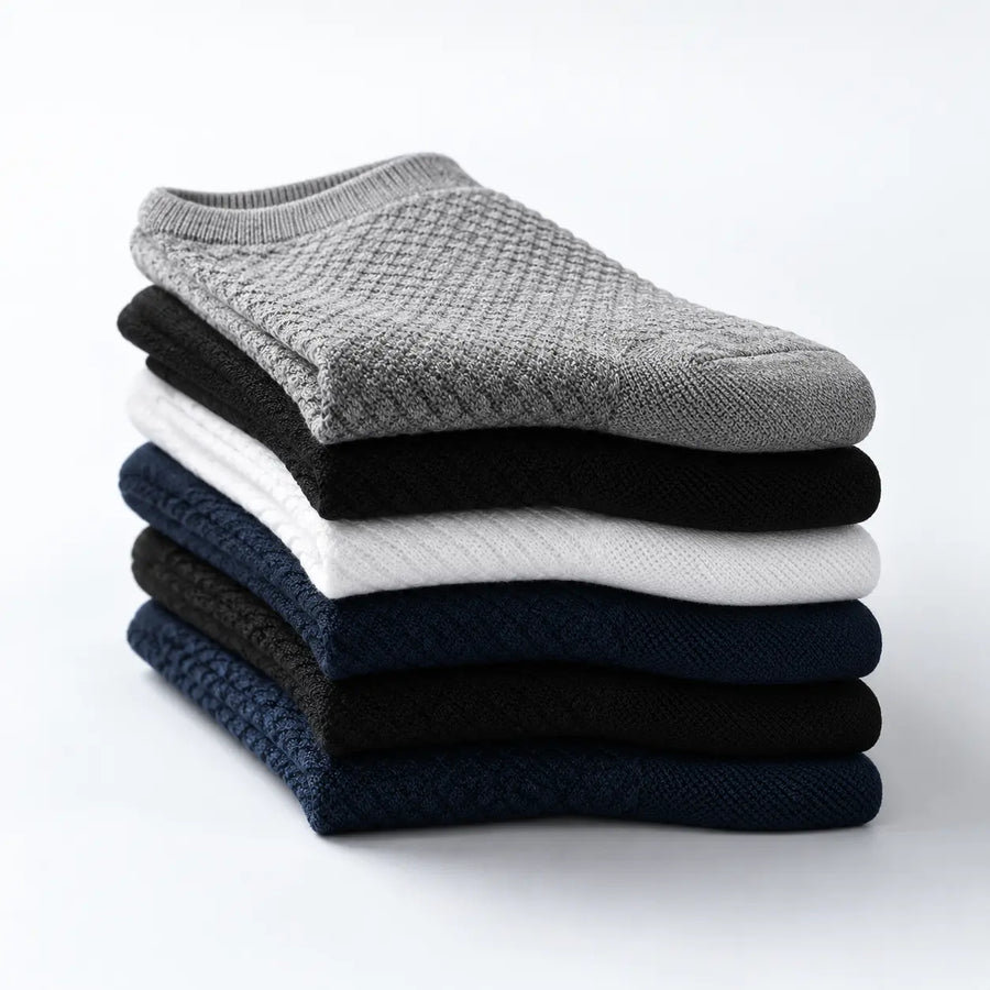 Lumo Bamboo Grip No-Show Socks (6-Pack)