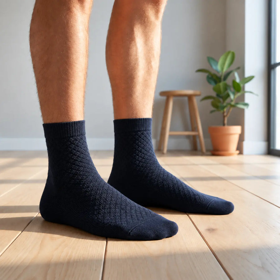 Lumo Bamboo Grip No-Show Socks (6-Pack)